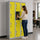 12-Door Steel Locker – Grey with Yellow Door, Standard Lock with 2 Keys