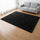 200x140cm Large Shaggy Floor Rug Area Carpet – Black Soft Mat for Bedroom or Living Room Comfort