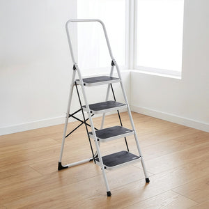 Foldable Non Slip 4 Step Steel Ladder