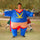 Super Hero Fancy Dress Inflatable Suit -Fan Operated Costume