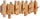 Wood Wall Mounted Coat Rack with 6 Flip Down Hooks 40cm Foldable Bamboo Wall Hook Rack