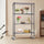 Modular Wire Storage Shelf 1200 x 600 x 1800mm Steel Shelving - Baking Black Technology with Wheels