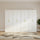 320x200cm 8-Door White Steel Shelf Wardrobe with Gold Handle Storage Cabinet