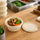200PCS Corn Starch Round Food Container Set – 100 Containers and 100 Lids 1000mL