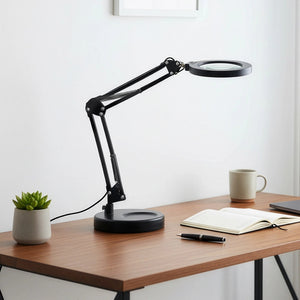 10X Magnifying Glass Desk Light Magnifier LED Lamp Reading Lamp With Base