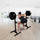 Squat Rack Stand Pair Bench Press Weight Lifting Barbell 