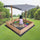 Kids Wooden Sandpit with Adjustable Canopy – Outdoor Toy Play Box for Fun & Imagination