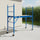 Mobile Scaffold Ladder - Blue, Wheeled, 450kg Capacity