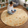 Tortilla Blanket – 180cm Round Burrito-Print Throw Rug for Home
