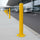 Yellow Heavy Duty Steel Bollard Post