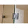 Frameless 10mm Glass Shower Screen 120 x 80cm Nickel Hinges/Brackets and Round Handle
