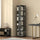 360 Rotating Bookshelf – Bamboo Storage Display Rack & Shelving Unit in Black