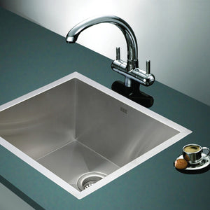 510x450mm Stainless Steel Handmade 1.0mm Sink with Waste in Stainless Steel Finish