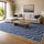 200x300cm Large Floor Blue Waves Rug – Modern Area Carpet for Bedroom & Lounge