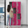 12-Door Steel Locker – Grey with Pink Door, 4-Digit Combination Lock