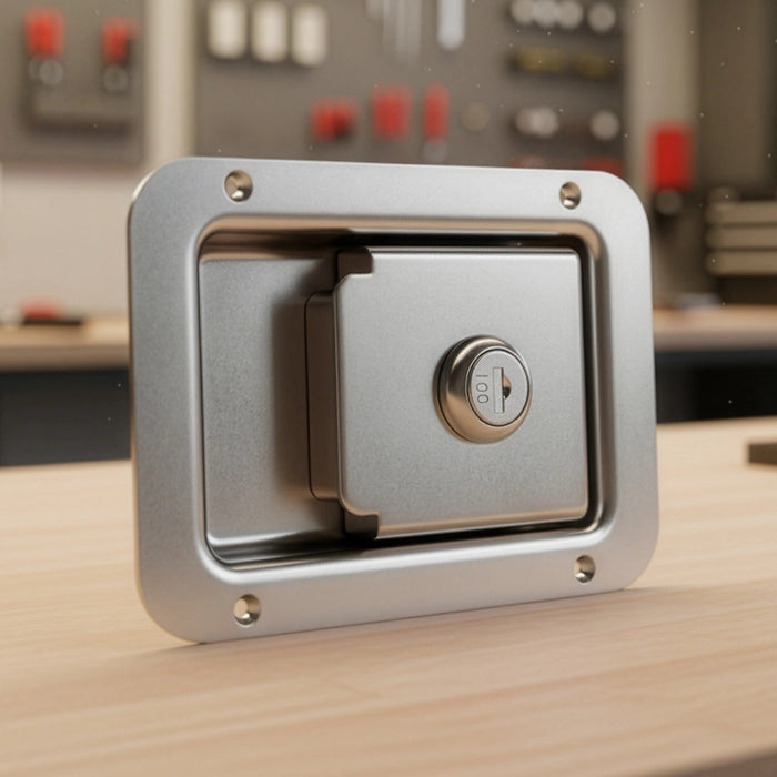 4 x Toolbox Lock Steel Paddle Handles – Trailer Door Latch Set for Ute & Cabinets