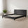 King Size Bed Frame with Headboard – Grey Linen Fabric