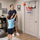 Indoor Mini Basketball Hoop Set – Door-Mounted Backboard Kit with Durable Ring & Mini Ball for Home Play