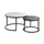 Coffee Table Round Marble Nesting Side Furniture