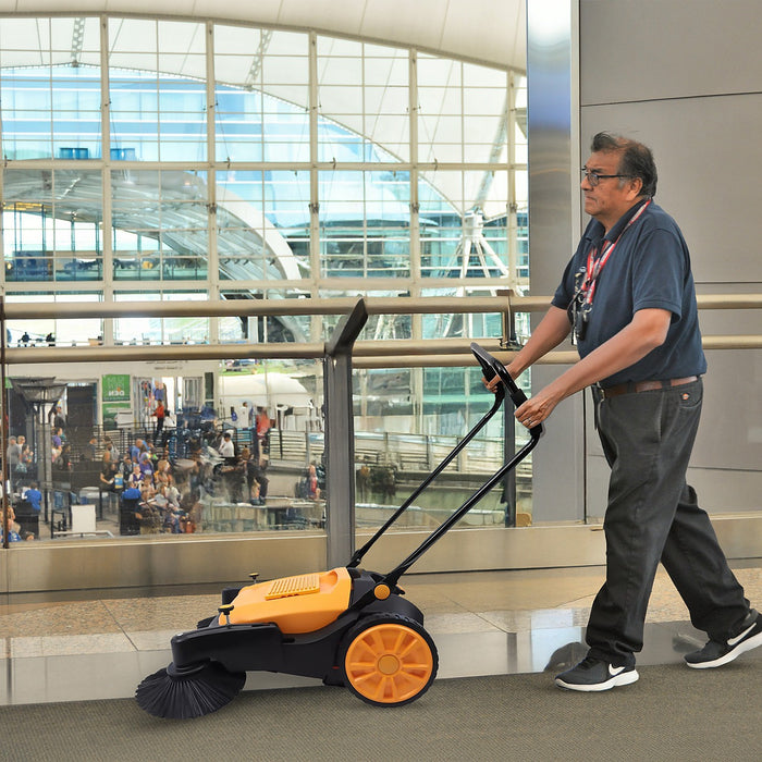 55L Floor Sweeper Industrial Hand Push Outdoor Manual