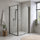 Semi-Frameless Shower Screen – Gunmetal, Front: (98~106)x195cm, Side: (98~101)x195cm