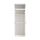 240cm 6-Door White Steel 3 Hanging Wardrobe, Above Storage - Black Handle