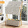 100x155cm Freestanding Clothes Rail Garment Rack in Wood with Storage Shelf – Stylish, Space-Efficient Organiser