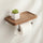 Toilet Paper Holder with Shelf Wall Mounted Bathroom Storage & Display