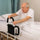 Adjustable Bed Rail for Adults & Seniors – Bedside Support Handle with Storage Pocket & Safety Strap