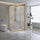 Adjustable 900x1200mm Sliding Door Glass Shower Screen in Gold with Shower Handle Style 2 - Gold