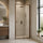 Semi-Frameless Shower Screen – Dust Brown, Front: (74~82)x195cm, No Side Return