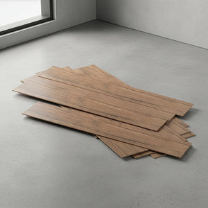 Vinyl Floor Tiles Wood Grain Smoked Eucalyptus Look  – 16 Pack Peel & Stick Flooring