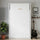 King-single Wall Bed in White Gloss – Space Saving Murphy Bed Kit with Gold Door Handle