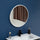 80cm Round Wall Mirror Bathroom Makeup Mirror by Della Francesca - White