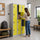 12-Door Steel Locker – Grey with Yellow Door, 3-Digit Combination Lock