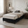King Single Slatted Ensemble Bed Base - Black Linen Breathable Cover