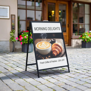 A Frame Sign 60x90cm Sidewalk Plastic Poster Board Outdoor Display