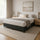 King Slatted Ensemble Bed Base - Graphite Linen Breathable Cover