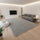Large Shag Rug – Soft 230x160cm Grey Floor Rug with Anti-Slip Backing