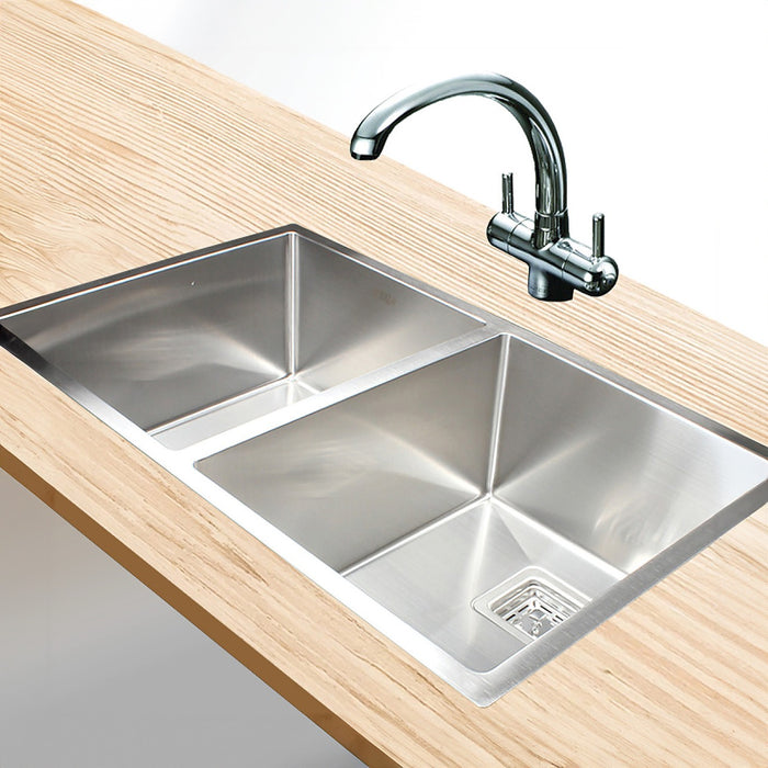 Stainless Steel Sink 1.5mm Heavy Duty with Square Waste 835x505mm