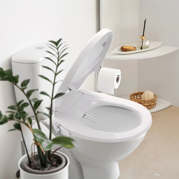Non-Electric Bidet Toilet Seat with Cover – Bathroom Spray Water Wash for Easy Hygiene
