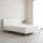 Queen PU Leather Deluxe Bed Frame - White