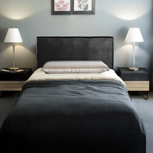 Single Black PU Leather Bed Headboard Bedhead