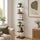 6 Tier Bookshelf Corner Bookcase Storage Rack