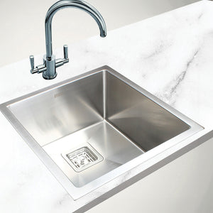 430x455mm Handmade 1.5mm Stainless Steel Sink with Square Waste