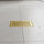 15 x 15cm Square Shower Drain with Grid Pattern Grate – Brushed Gold Stainless Steel