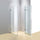 110 x 80cm Frameless 10mm Glass Shower Screen By Della Francesca CHROME Hardware,SQUARE Handle