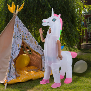 Giant Unicorn Fancy Dress Inflatable Suit -Fan Operated Costume