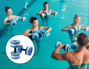 2x Water Aerobics Dumbbell EVA Aquatic Barbell Aqua Fitness