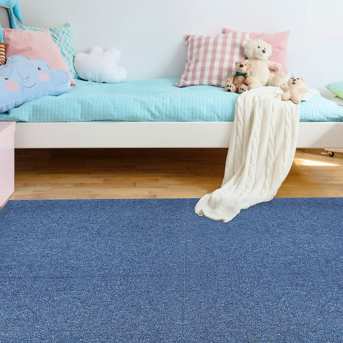 5m2 Premium Carpet Tile Flooring in Blue